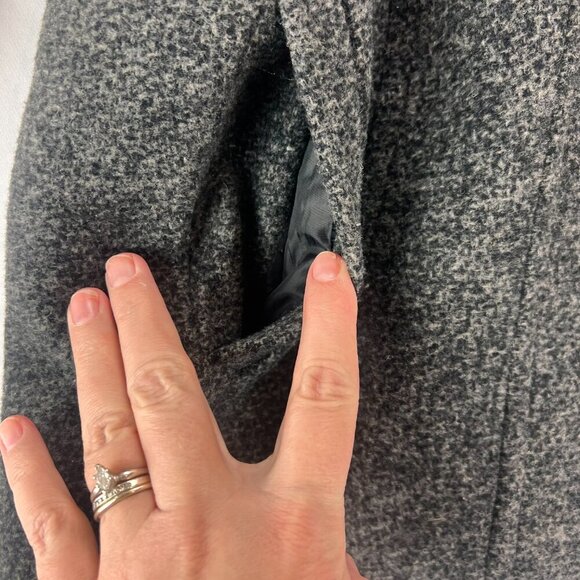 London Fog Grey Wool Blend Size PL - Picture 5 of 7